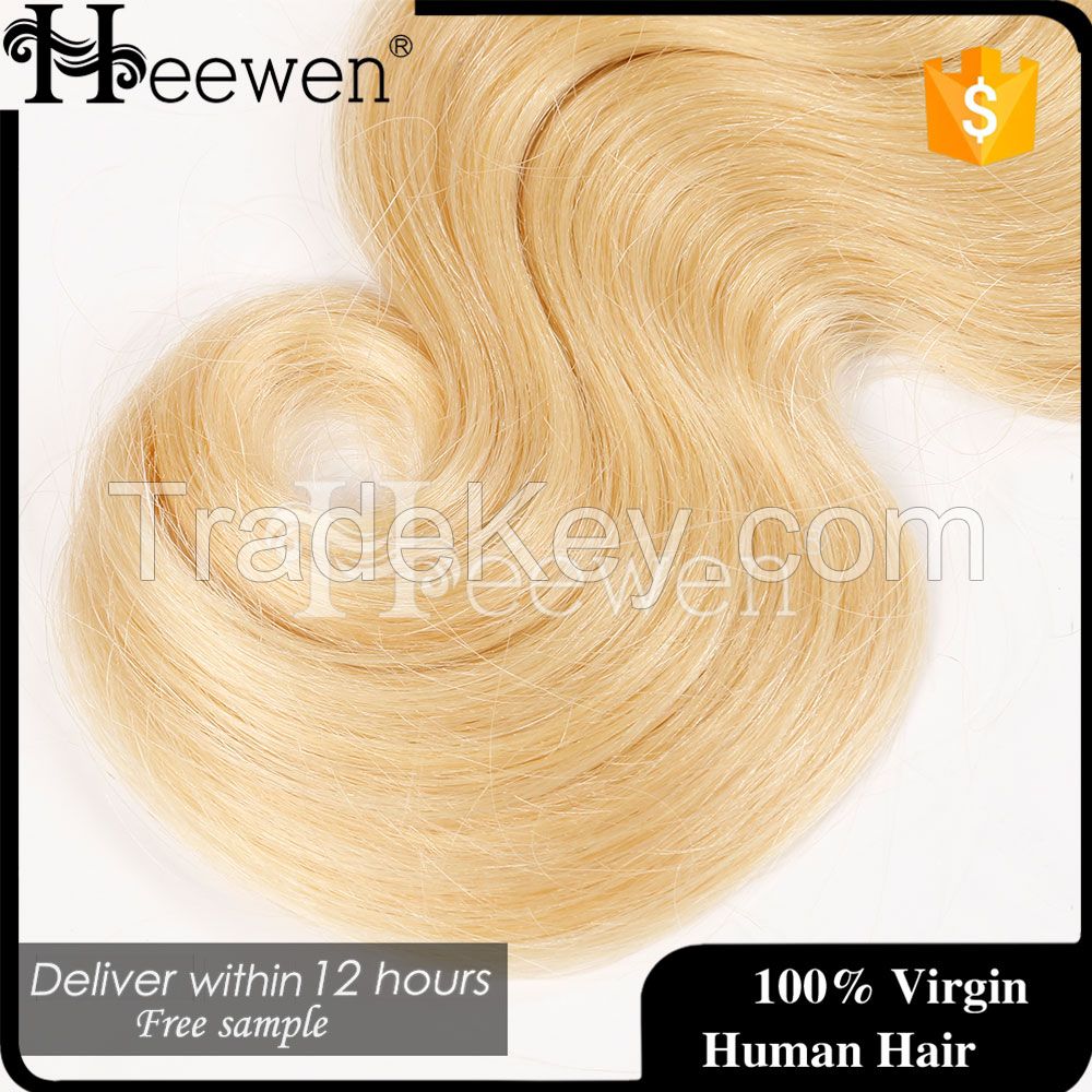 Best Selling 613 Blonde Curly Hair Brazilian Hair Weave For White Wome