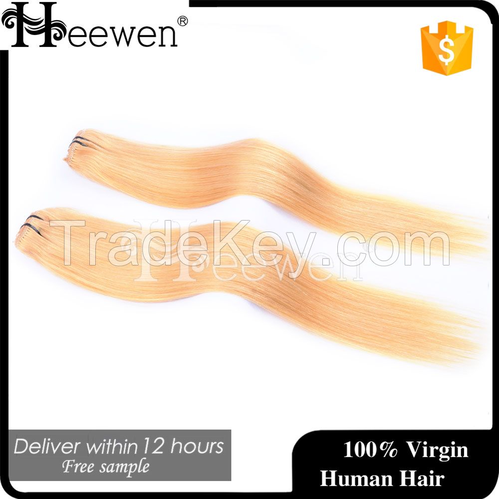 Top Quality And Long Beauty Hair Remy Hair Weave 613 Blonde Hair Weave