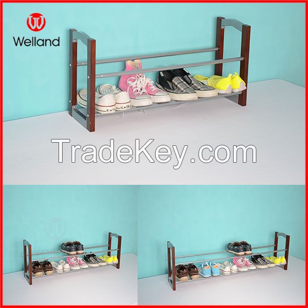 Expandable metal shoe rack simple designs