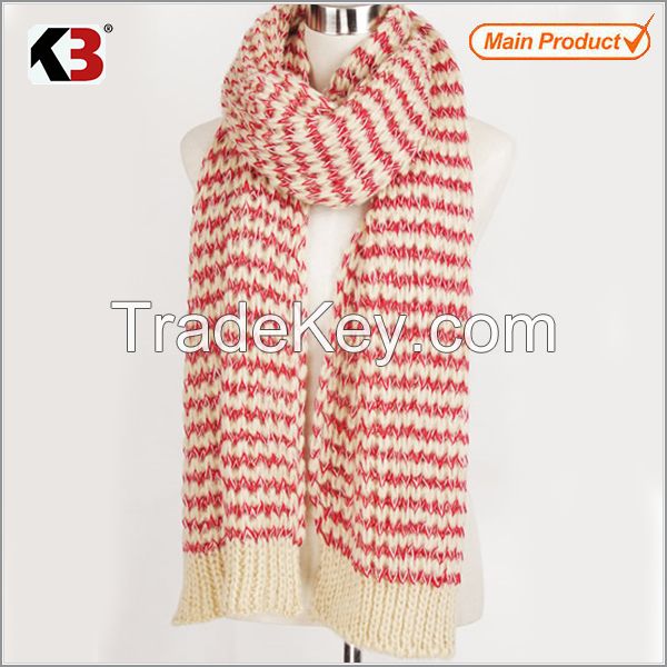 2015 Good looking wool knitted customized scarf for man