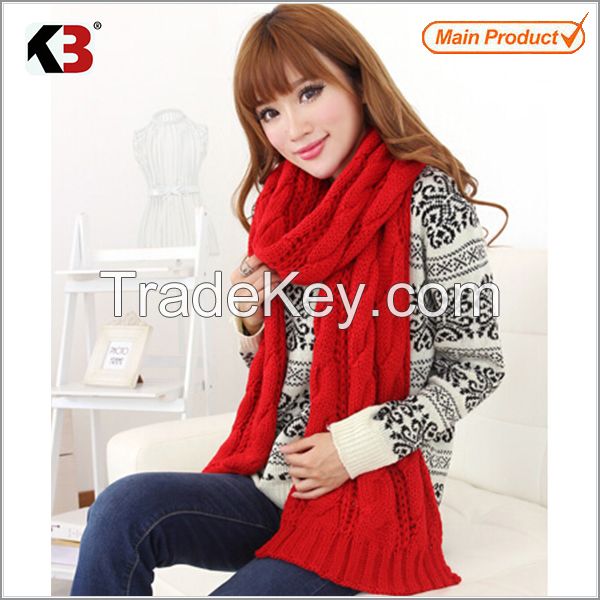 2016 Soft comfortable colorful one layer scarf shawl with tassel wrap