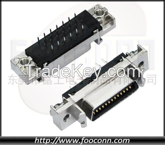SCSI connector 26Pin Female Right Angle DIP 