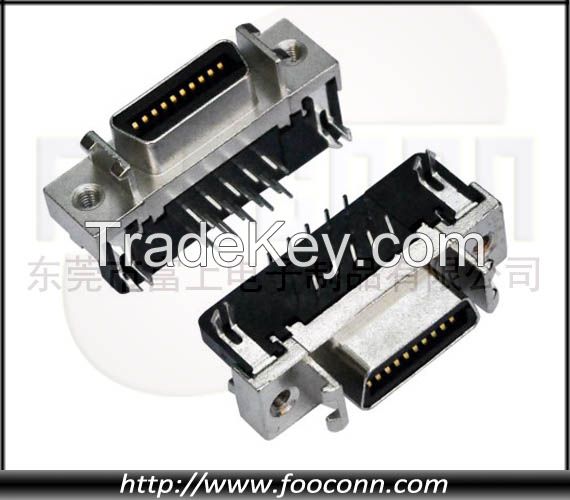 SCSI connector 20Pin Female Straight DIP