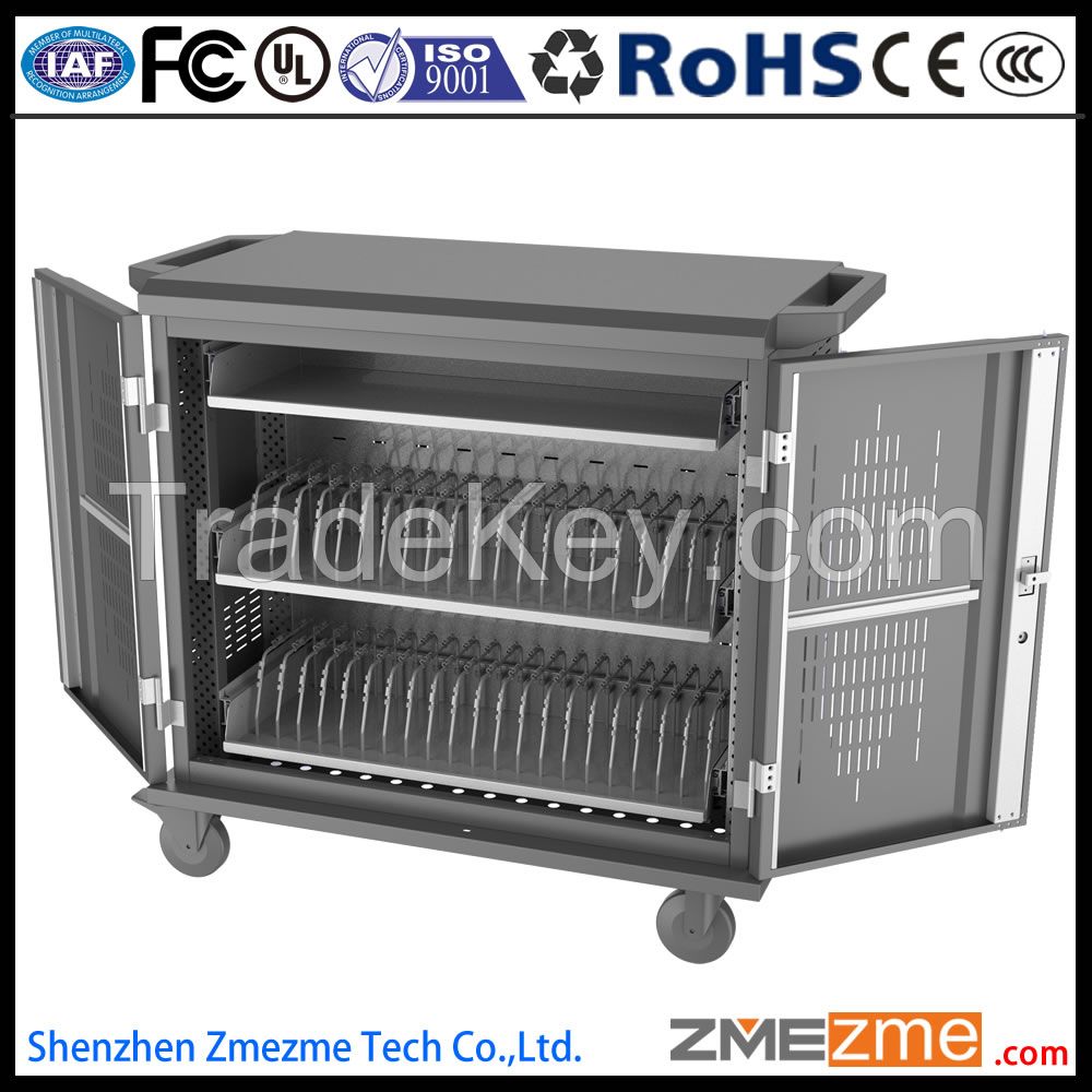 zmezme charging cart for laptop tablet pc school  office furniture