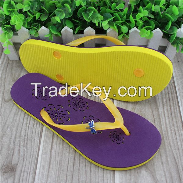 Colorful women style eva flip flop slippers