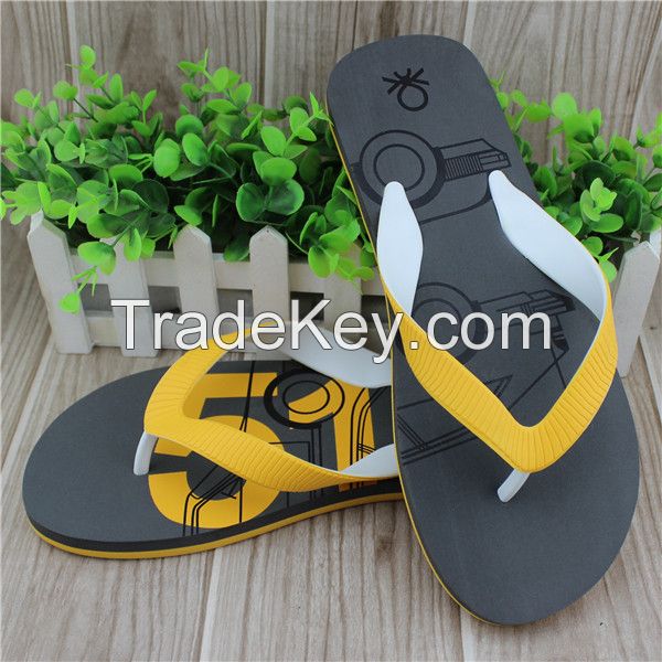 Season hot design eva foam slippers for men with pvc strap