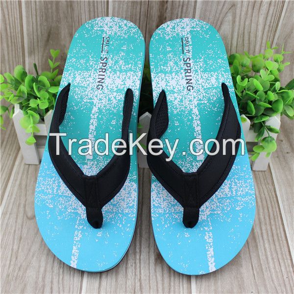 Colorful summer flip flops for men with tpr sole