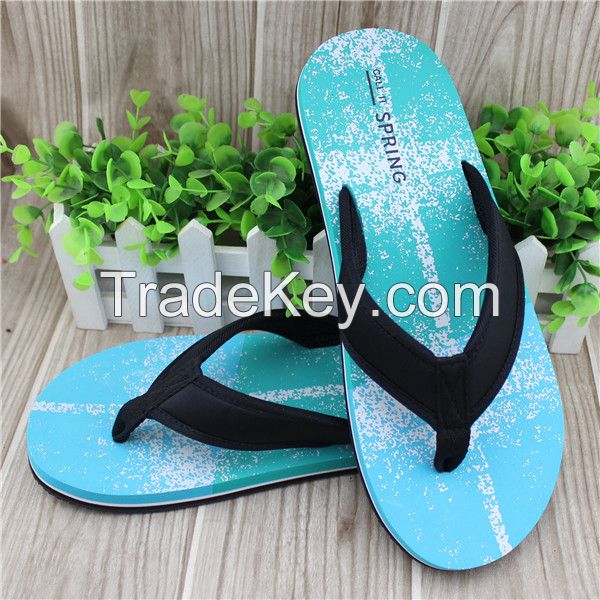 Colorful summer flip flops for men with tpr sole