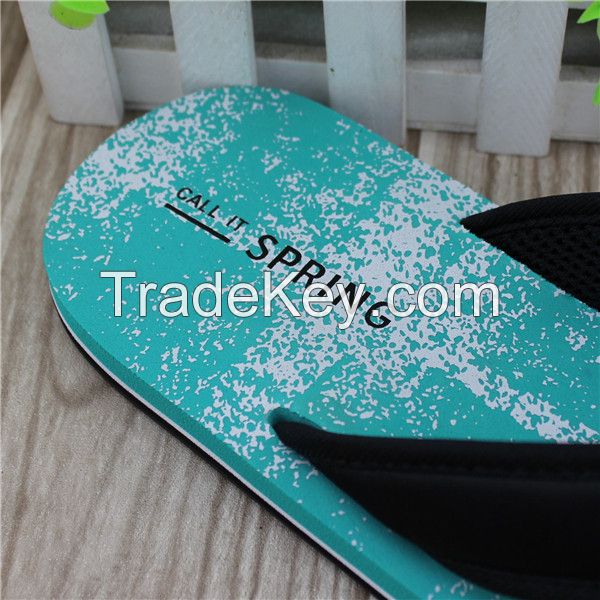 Colorful summer flip flops for men with tpr sole