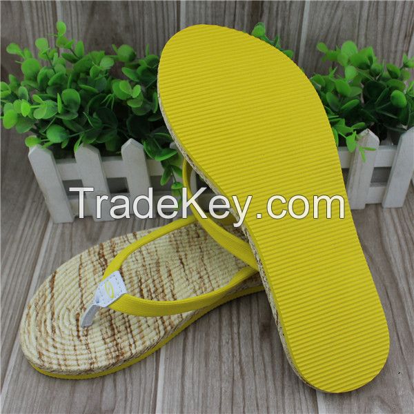 Wholesale beach flip flops for girls with eva strap