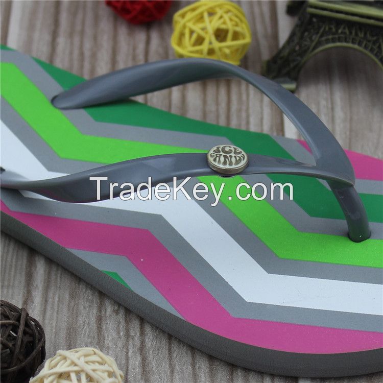 Beach slipper for girls with pvc strap