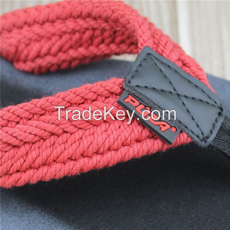 Fabric strap tpr sole men style summer flip flops