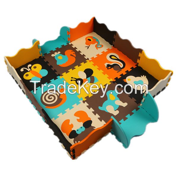 kid soft eductional toys eva playing crowling mat with cute patterns