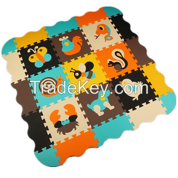 kid soft eductional toys eva playing crowling mat with cute patterns