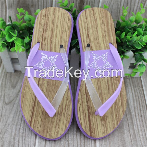 soft sole pvc strap ladies flip flop for summer