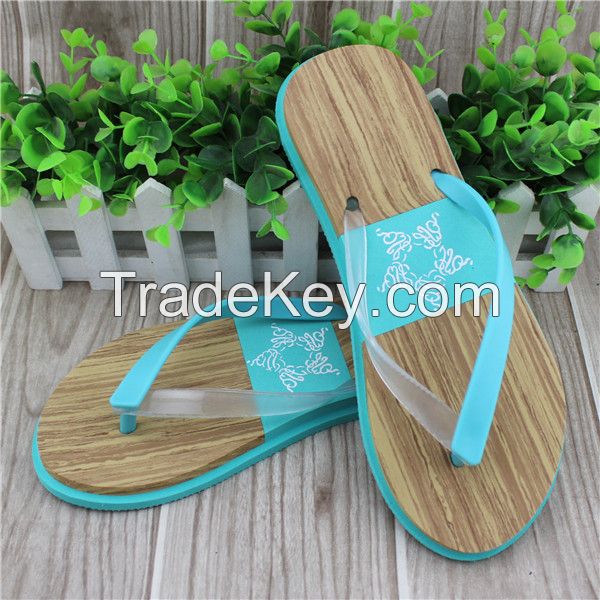 New style pvc strap ladies flip flop with eva material