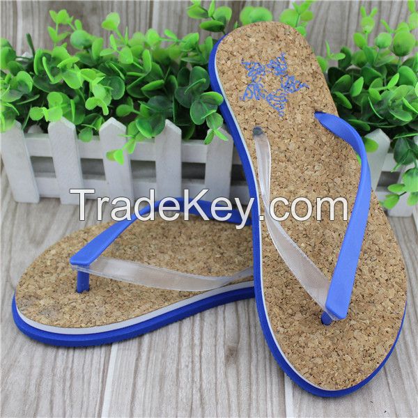 women style wholesale eva material cork slippers