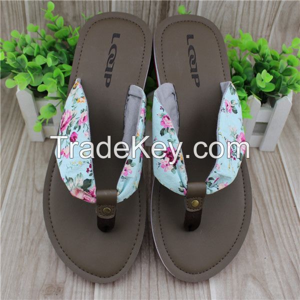 hot sale women style eva material beach slippers for summer