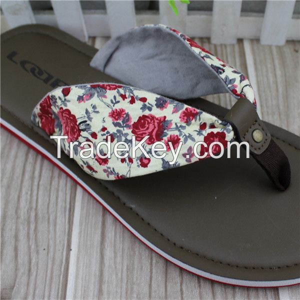pu material women style eva summer slippers for beach