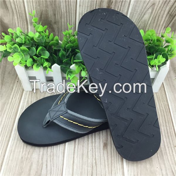 eva material fashion design pu design summer slippers with tpr sole