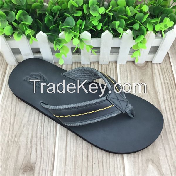 eva material fashion design pu design summer slippers with tpr sole