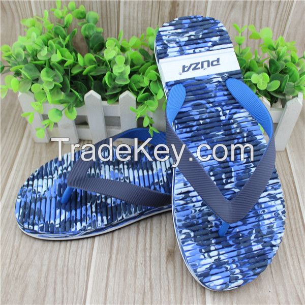 pvc strap camouflage eva slipper with eva material