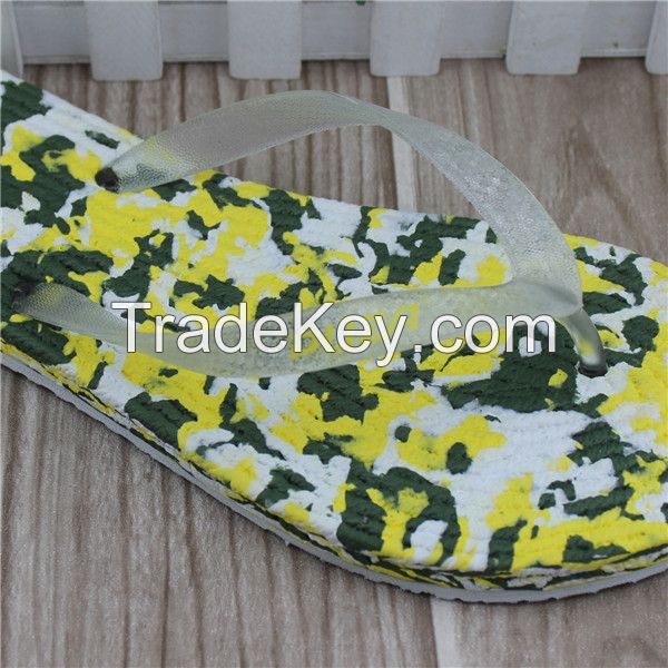 PVC Strap women style camouflage flip flops