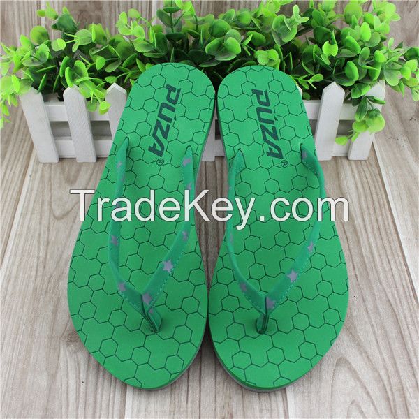 Nubuck strap laser beach nude flip flops for women