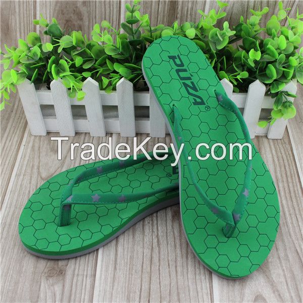 Nubuck strap laser beach nude flip flops for women