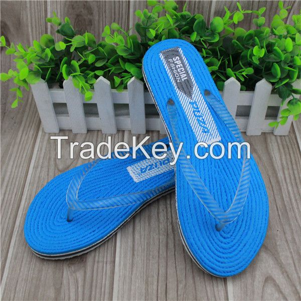 Casual pvc strap eva thong slippers for ladies