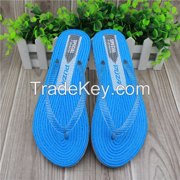 Casual pvc strap eva thong slippers for ladies