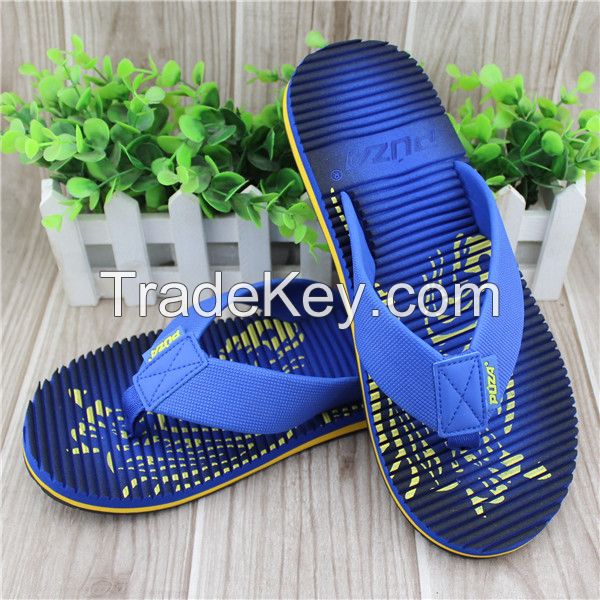 EVA material strap men style fashion summer flip flops with massager sole