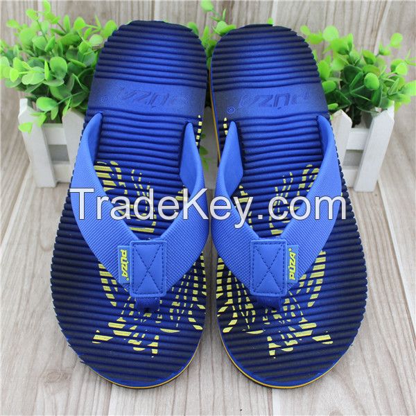 EVA material strap men style fashion summer flip flops with massager sole