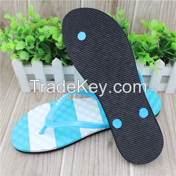 PVC strap modern summer slippers girls with eva sole