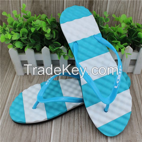 PVC strap modern summer slippers girls with eva sole