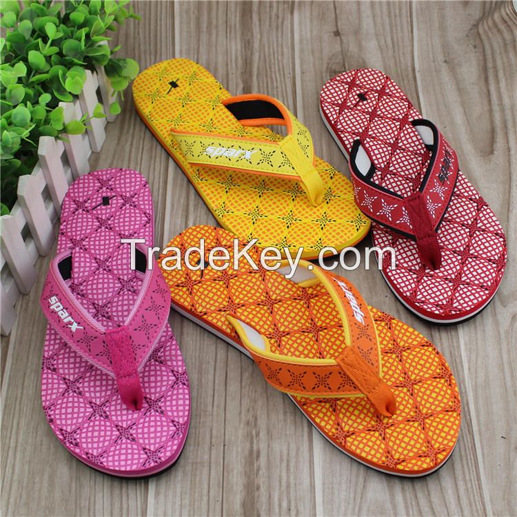 2017 new design soft girl fishion nude pu ladies slipper