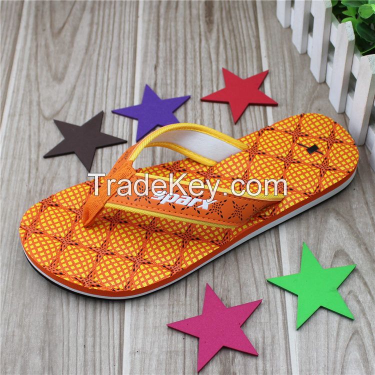 2017 new design soft girl fishion nude printed eva slipper