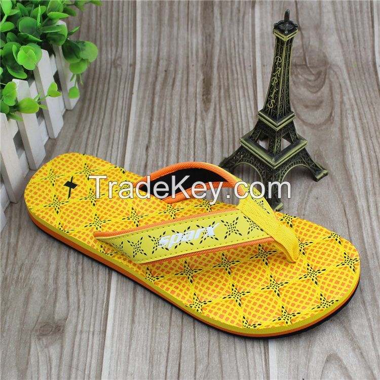 2017 new design soft girl fishion nude printed eva slipper