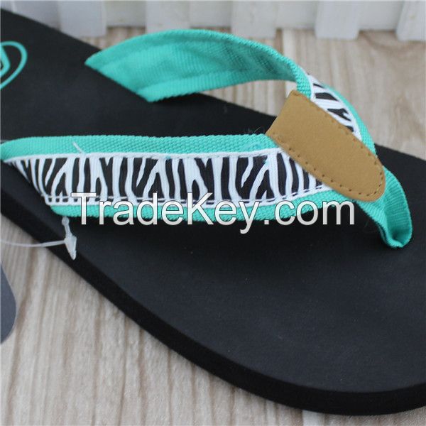 Fashion popular eva beach slippers for girls
