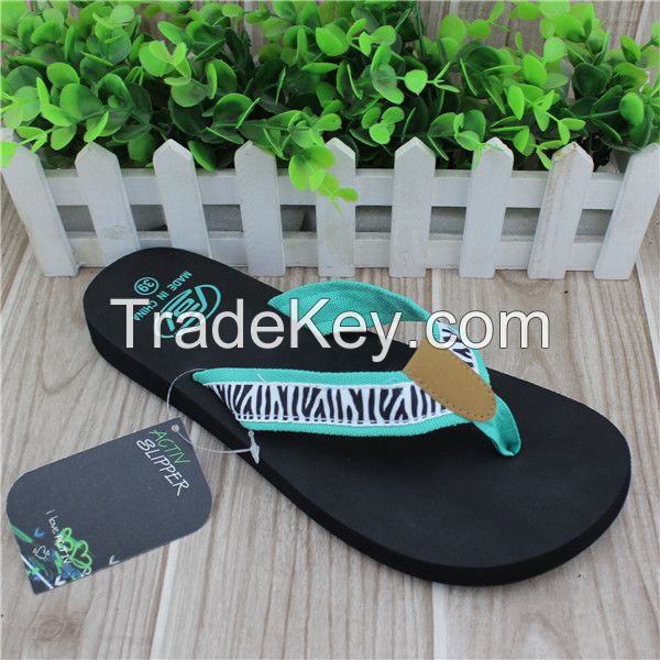 Fashion popular eva beach slippers for girls