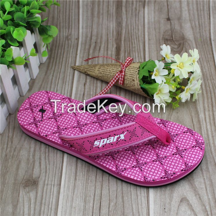 2017 new design soft girl fishion nude pu soft slipper