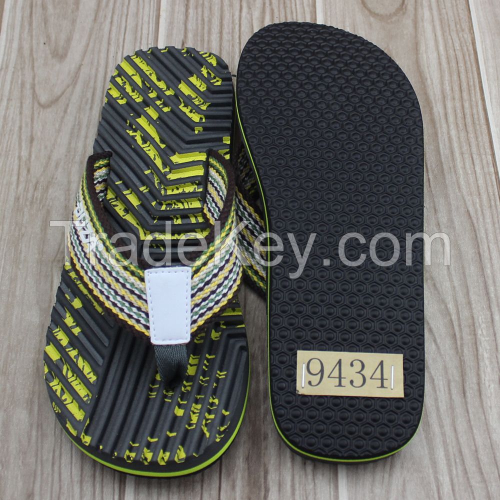 man slipper with printed eva sole