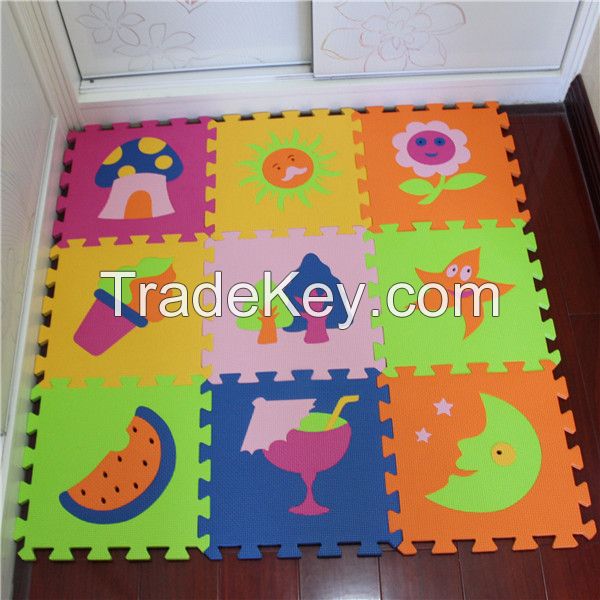 Educational eva puzzle floor game mats for babies