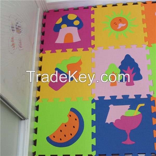 Educational eva puzzle floor game mats for babies 