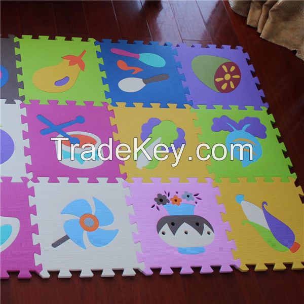   Kids intelligence explore custom floor puzzle mat 