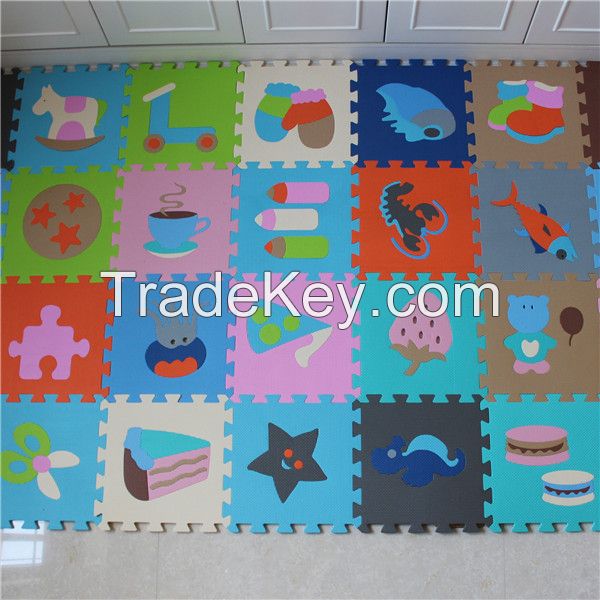 Supper comfortable jigsaw play puzzle security mat