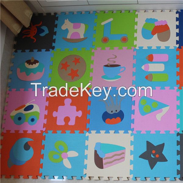 Supper comfortable jigsaw play puzzle security mat