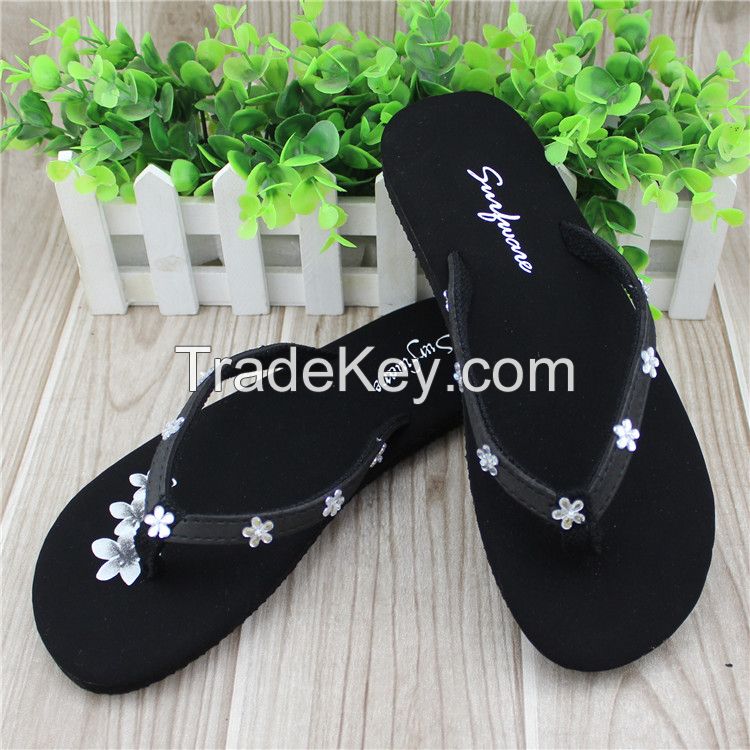 Flower design cheap wholesale hawaii flip flops