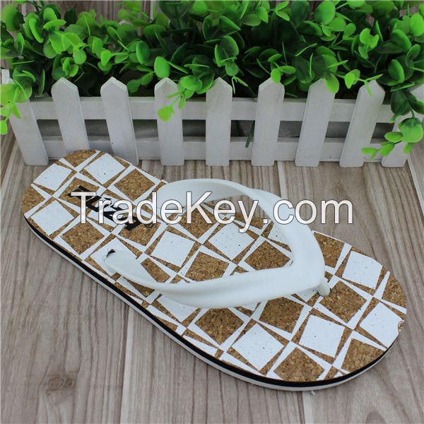 Men cork slipper wholesale