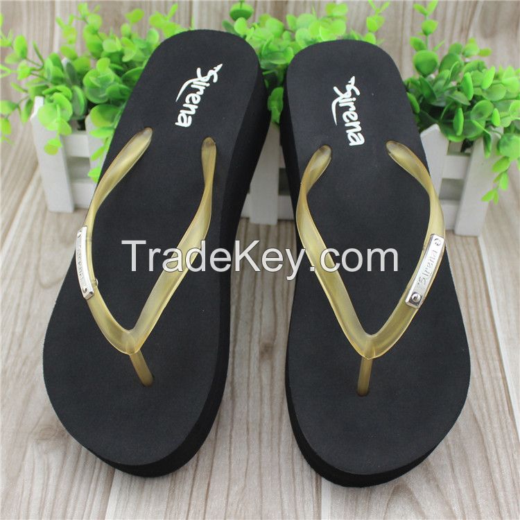pvc strap high heel slippers